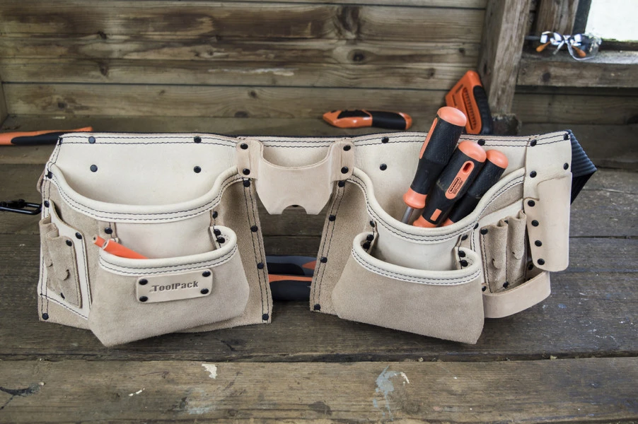 ToolPack Industriele Gereedschapsgordel Nubuck Leer - Afbeelding 3