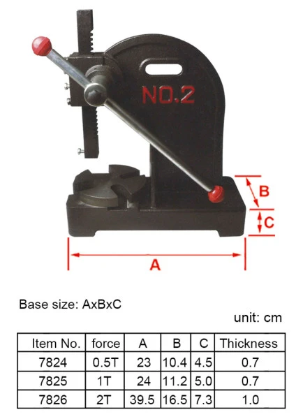 HBM 0,5 Ton Professionele Tandheugelpers - Afbeelding 3