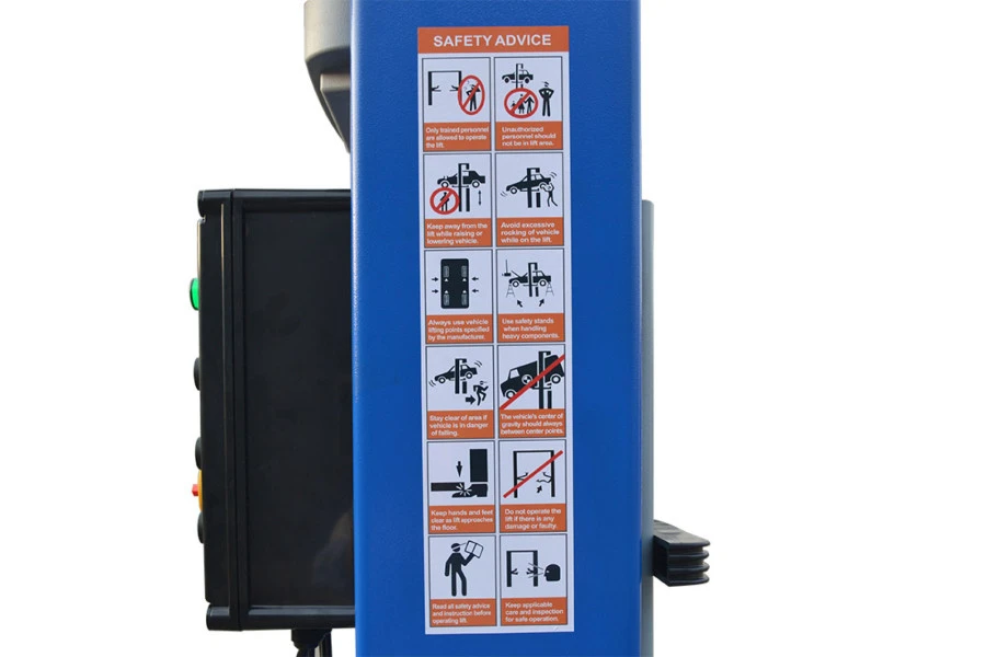 HBM 2 Hydraulische 2 Koloms Hefbrug Met Elektronische Ontgrendeling 5500 Kg - Afbeelding 11