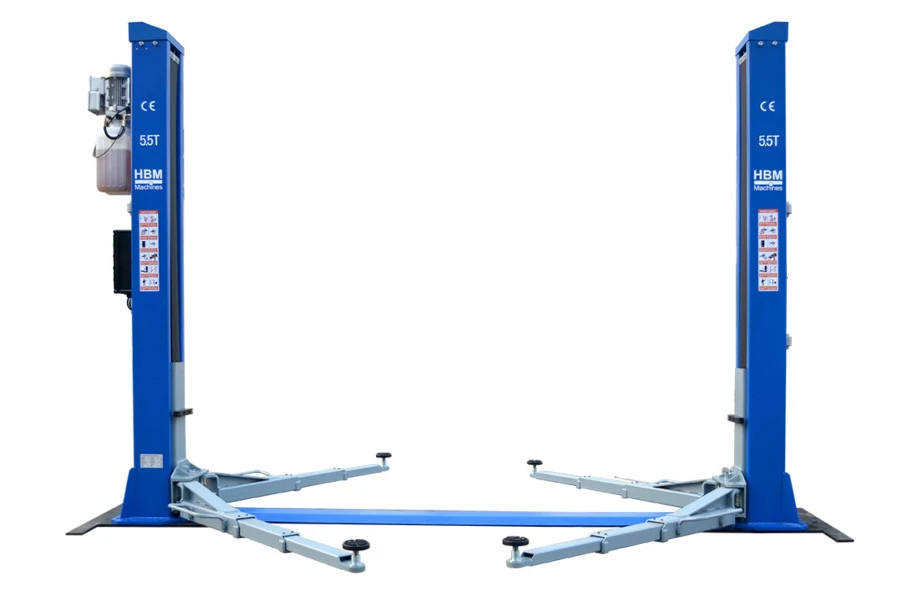 HBM 2 Hydraulische 2 Koloms Hefbrug Met Elektronische Ontgrendeling 5500 Kg - Afbeelding 3