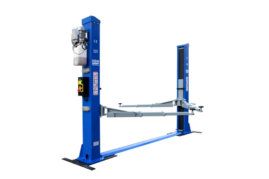 HBM 2 Hydraulische 2 Koloms Hefbrug Met Elektronische Ontgrendeling 5500 Kg - Afbeelding 2