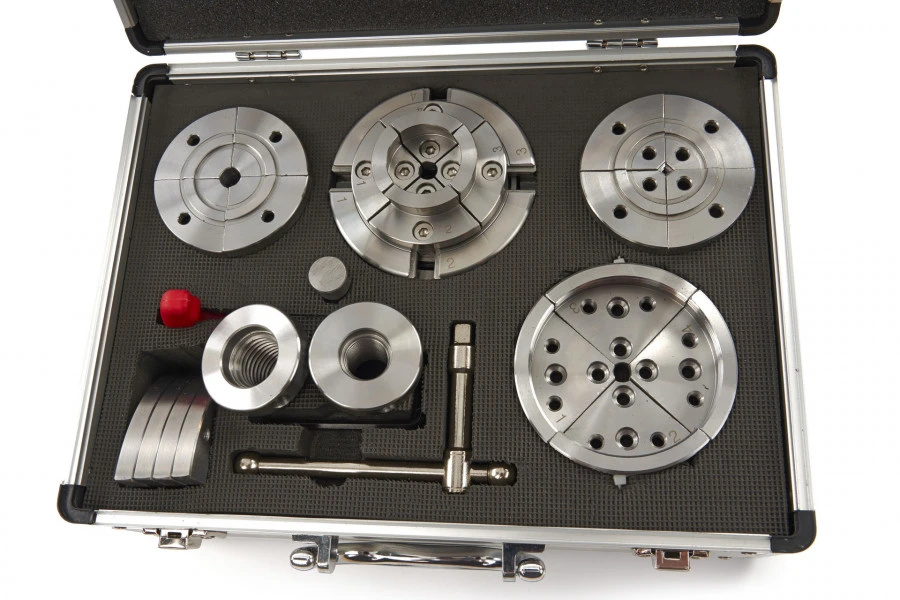 HBM 95 Mm Professionele Houtklauwplaat Voor Houtdraaibank Complete Set - Afbeelding 4