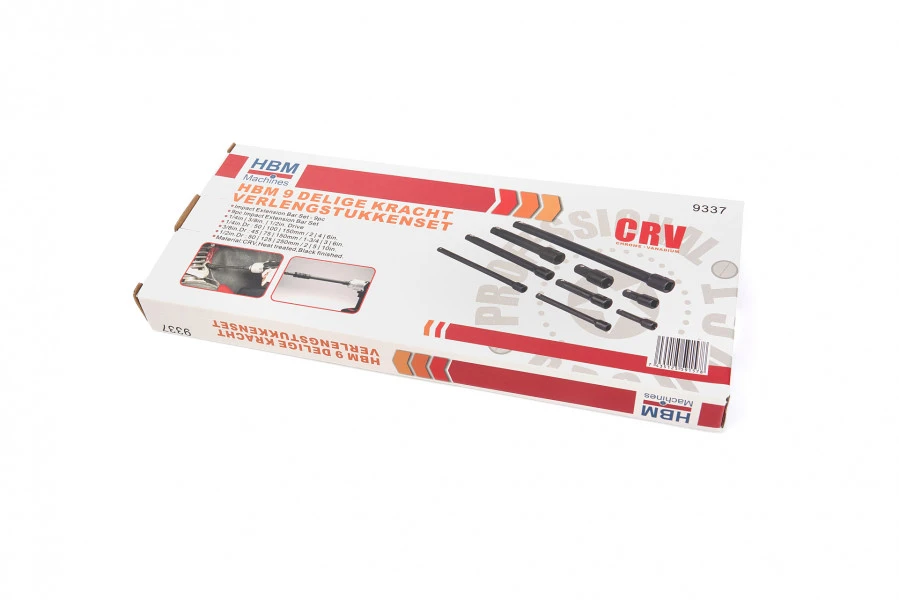HBM 9 Delige Kracht Verlengstukkenset - Afbeelding 4
