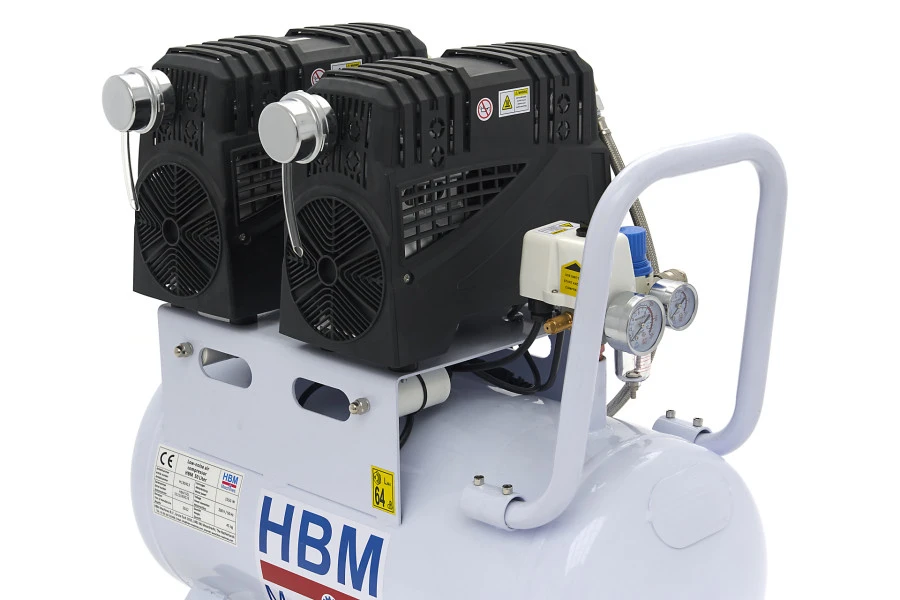 HBM Low Noise Compressor, 1,5PK, 50L, Model 2 - Afbeelding 6