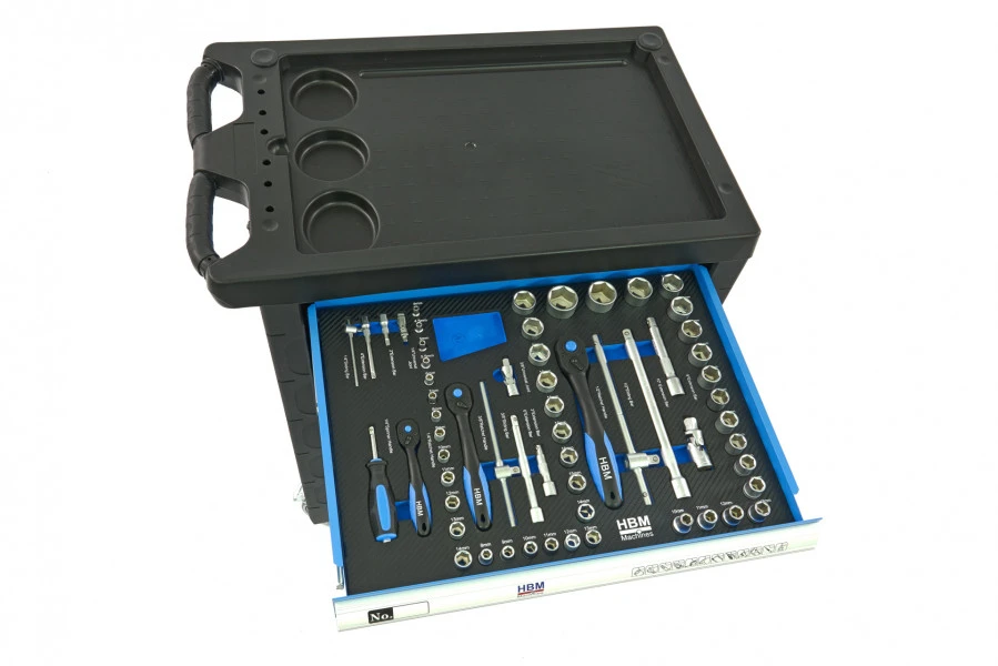 HBM Premium Gevulde Gereedschapswagen - 154 Delig - Afbeelding 7