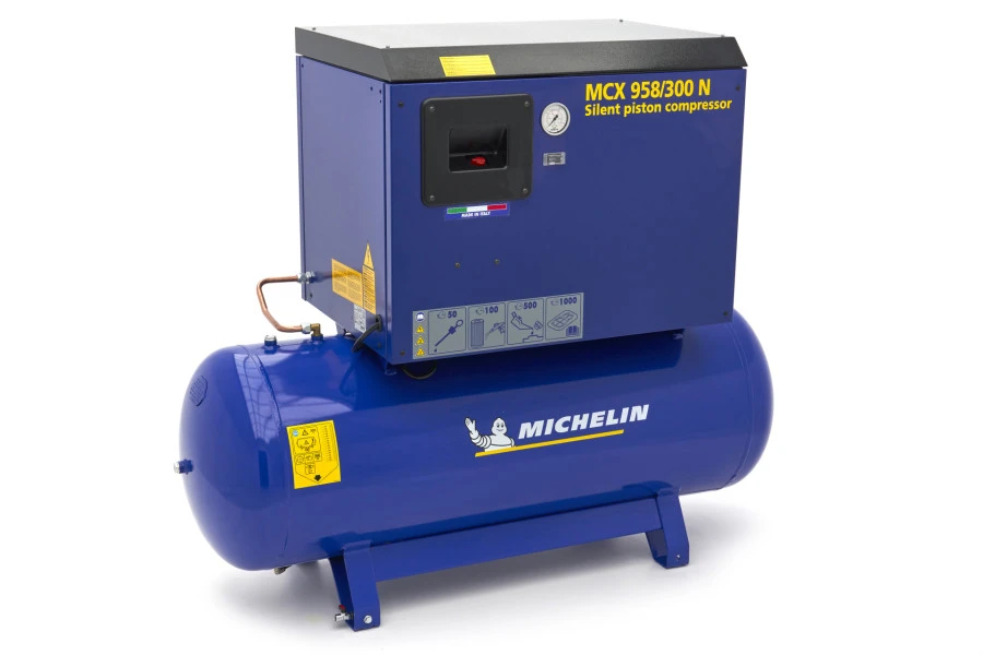 Michelin 7,5 PK 270 Liter Geluidgedempte Compressor MCX 958/300 N NW - Afbeelding 2