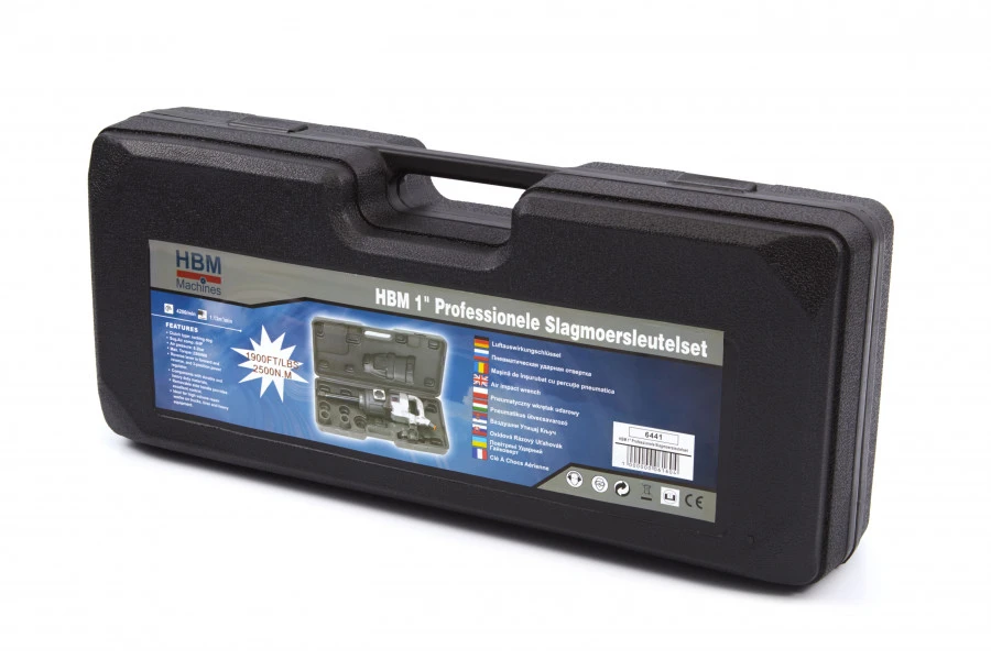 HBM 1" Pneumatische Professionele Slagmoersleutelset - Afbeelding 5