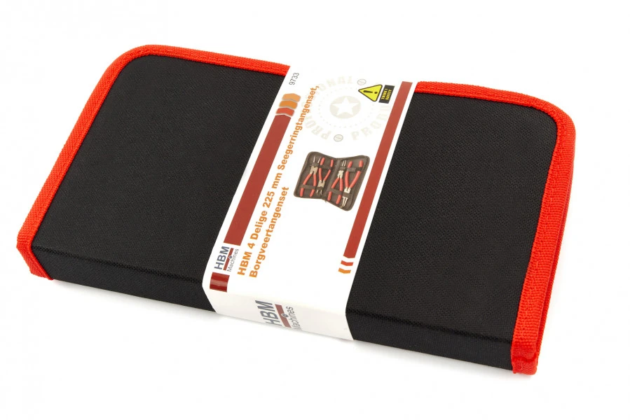 HBM 4 Delige 225 Mm Seegerringtangenset, Borgveertangenset - Afbeelding 4