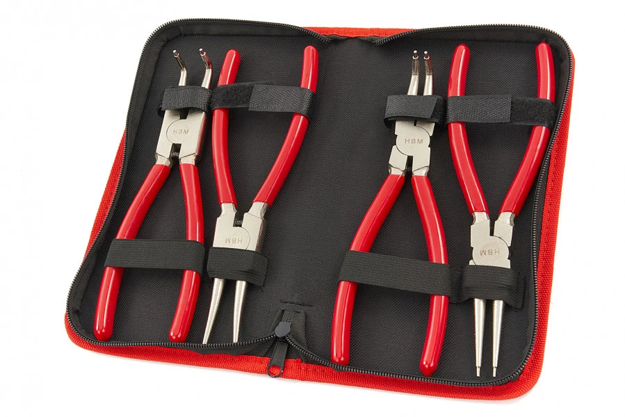HBM 4 Delige 225 Mm Seegerringtangenset, Borgveertangenset - Afbeelding 2