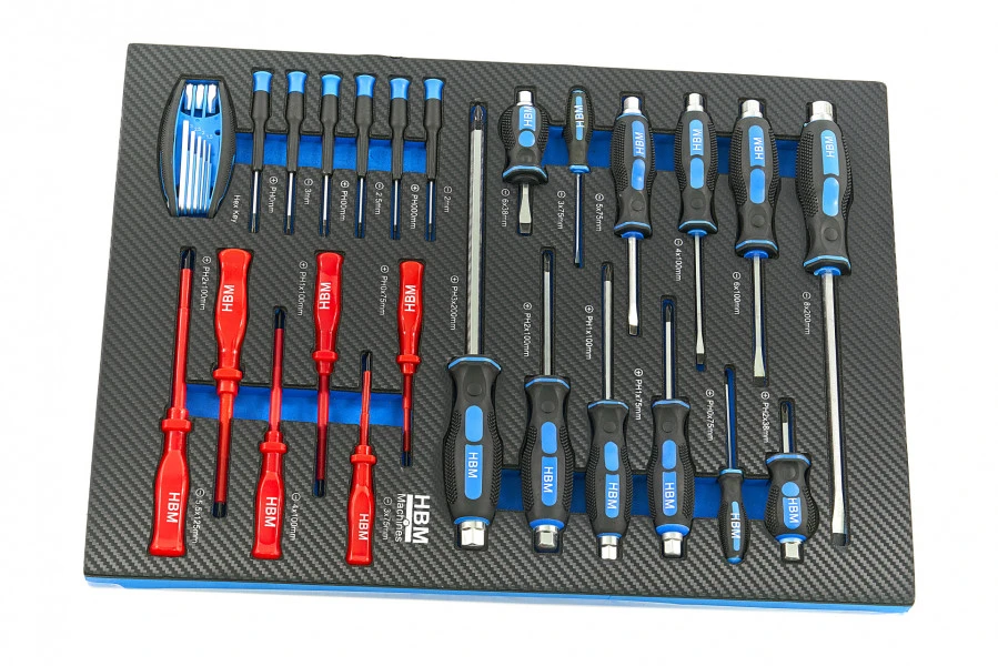 HBM Premium Gevulde Gereedschapswagen - 154 Delig - Afbeelding 15