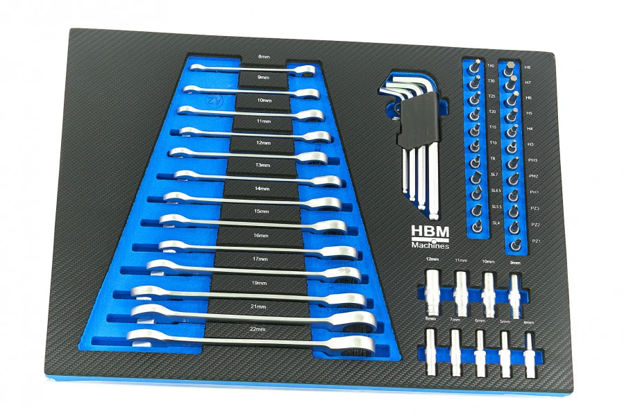 HBM Premium Gevulde Gereedschapswagen - 154 Delig - Afbeelding 16