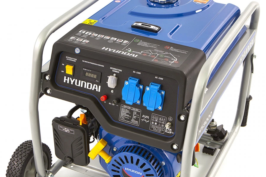 Hyundai 55021FHKD 2600 Watt Generator, Aggregaat Met 200 Cc OHV-Benzinemotor, 230V - Afbeelding 5