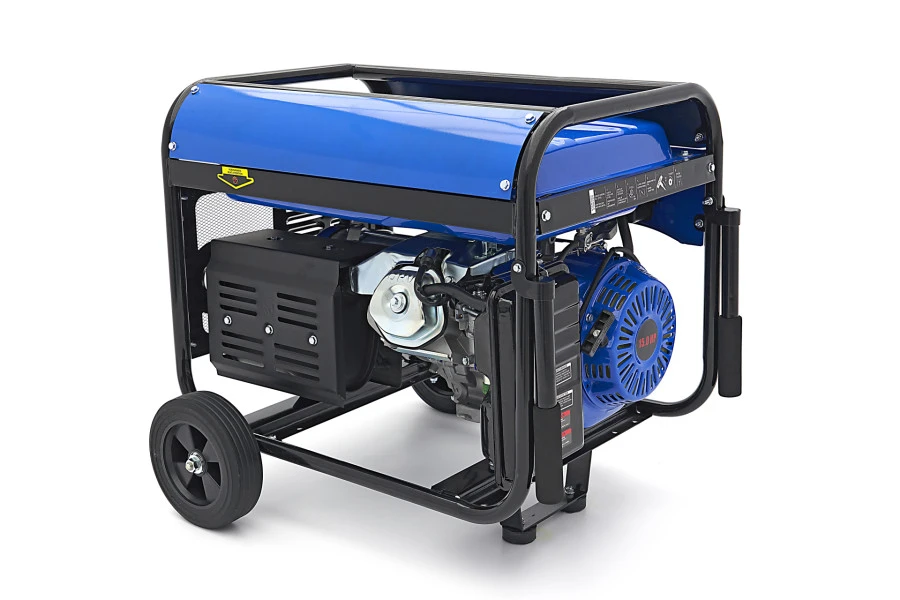 HBM 4300W Generator, Aggregaat Met 389 Cc Benzinemotor, 2 X 230 V / 12 V - Afbeelding 2