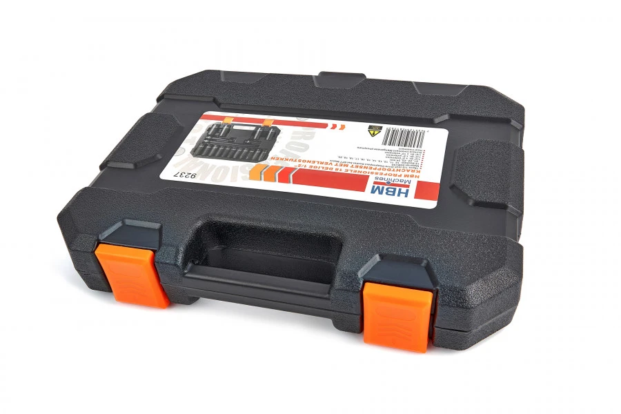 HBM Professionele 18 Delige 1/2" Krachtdoppenset Met Verlengstukken - Afbeelding 5