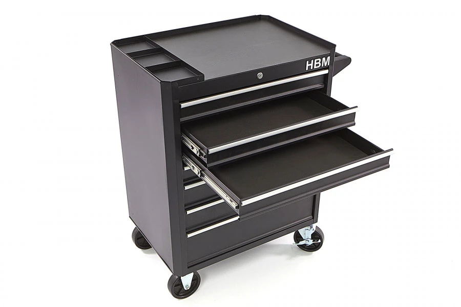 HBM Gereedschapswagen Met 7 Laden - 66 Cm - Zwart - Afbeelding 7