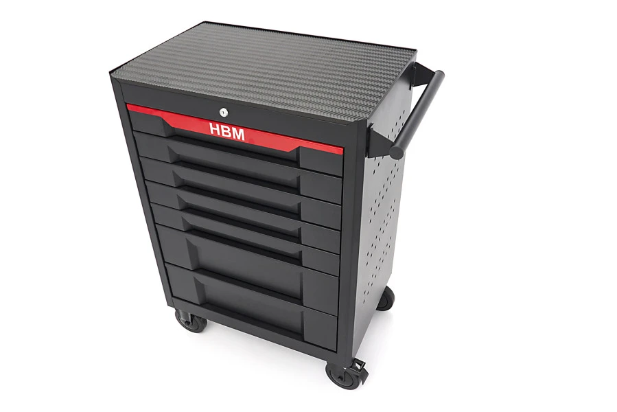 HBM Gereedschapswagen 7 Laden, 68 Cm , Zwart