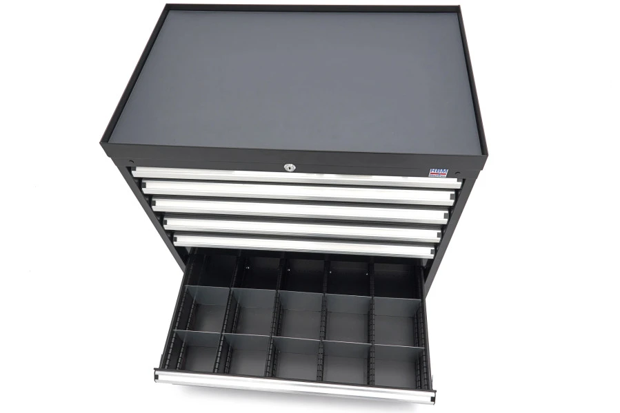 HBM 6 Laden Profi Gereedschapskast 88 X 58 X 80 Cm Zwart - Afbeelding 12