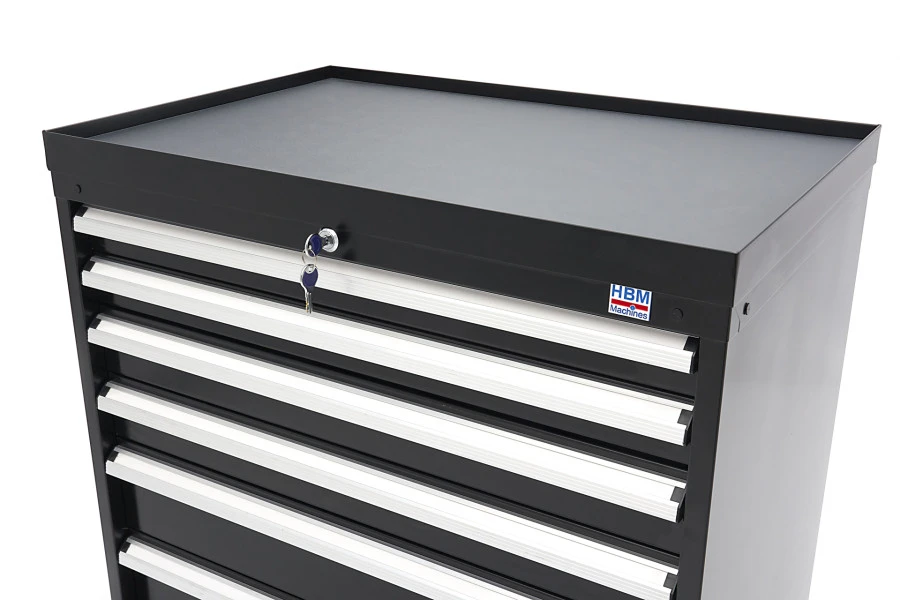 HBM 6 Laden Profi Gereedschapskast 88 X 58 X 80 Cm Zwart - Afbeelding 13