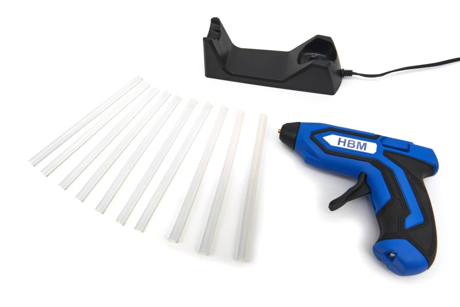 HBM 3.7V Oplaadbaar Lijmpistool Inclusief Standaard En 10 Lijmpatronen - Afbeelding 6