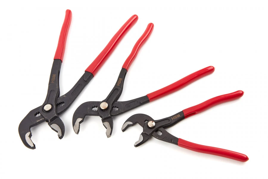 HBM 3 Delige Professionele Waterpomptangenset Met Snelverstelling - Afbeelding 2