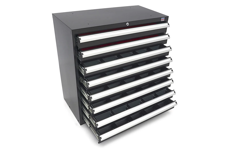 HBM 8 Laden Profi Gereedschapskast 90 X 45 X 90 Cm Zwart - Afbeelding 5