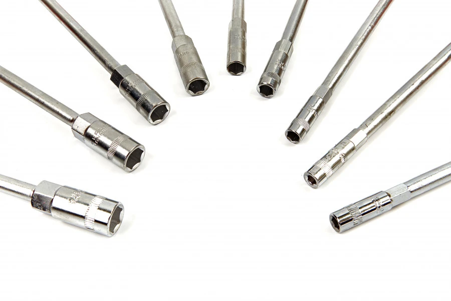 HBM T-Greep Dopsleutelset, Soksleutelset 9 Delig - Afbeelding 2