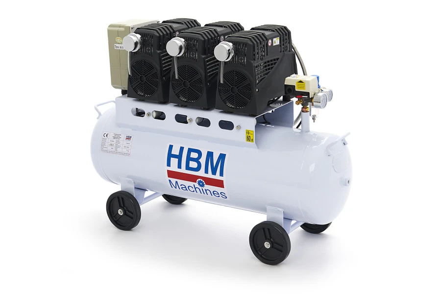 HBM 70 Liter Professionele Low Noise Compressor - Model 2 - Afbeelding 2
