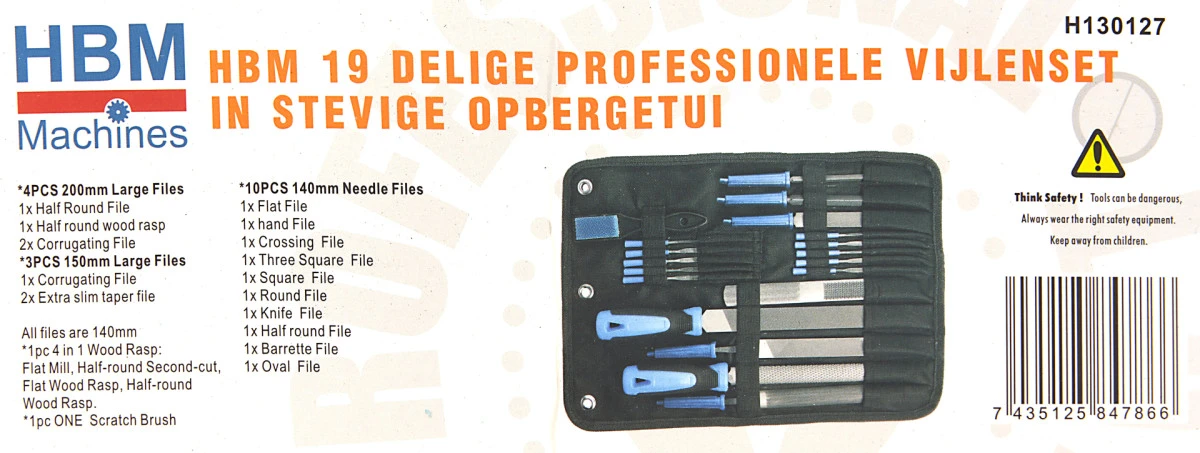 HBM Vijlenset 19-delig - Afbeelding 9