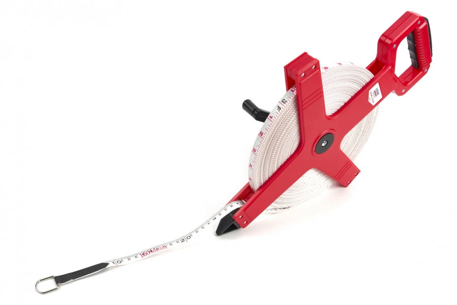 HBM 100 M X 13 Mm Fiberglass Meetband, Meetlint, Landmeter - Afbeelding 4