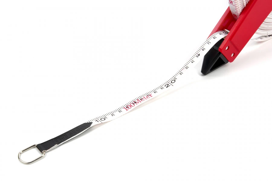 HBM 100 M X 13 Mm Fiberglass Meetband, Meetlint, Landmeter - Afbeelding 6