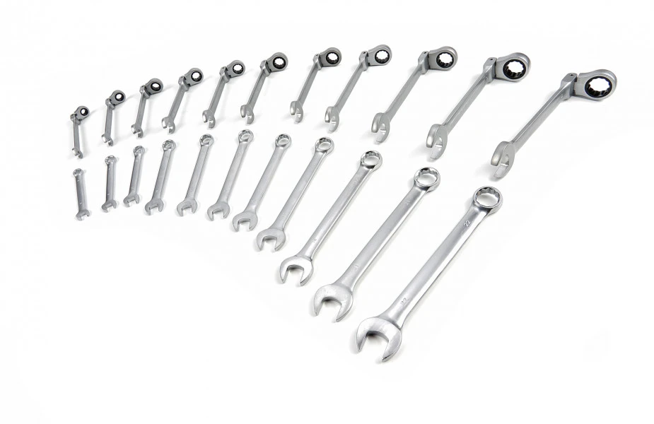 HBM 22 Delige Ring Ratel Steeksleutelset In Carbon Foam Inlay Voor Gereedschapswagen - Afbeelding 6