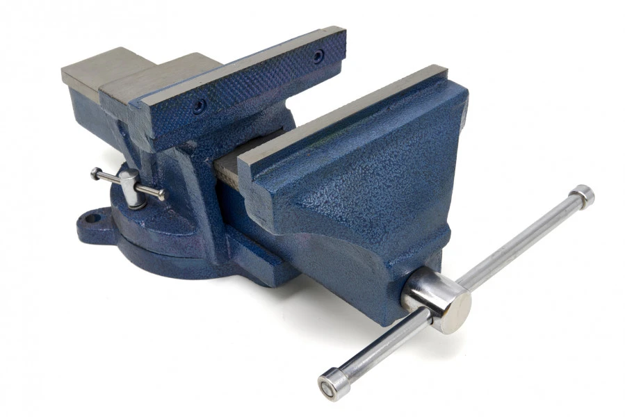 HBM Profi 150 Mm Bankschroef Met Draaibaar Onderstel - Afbeelding 3