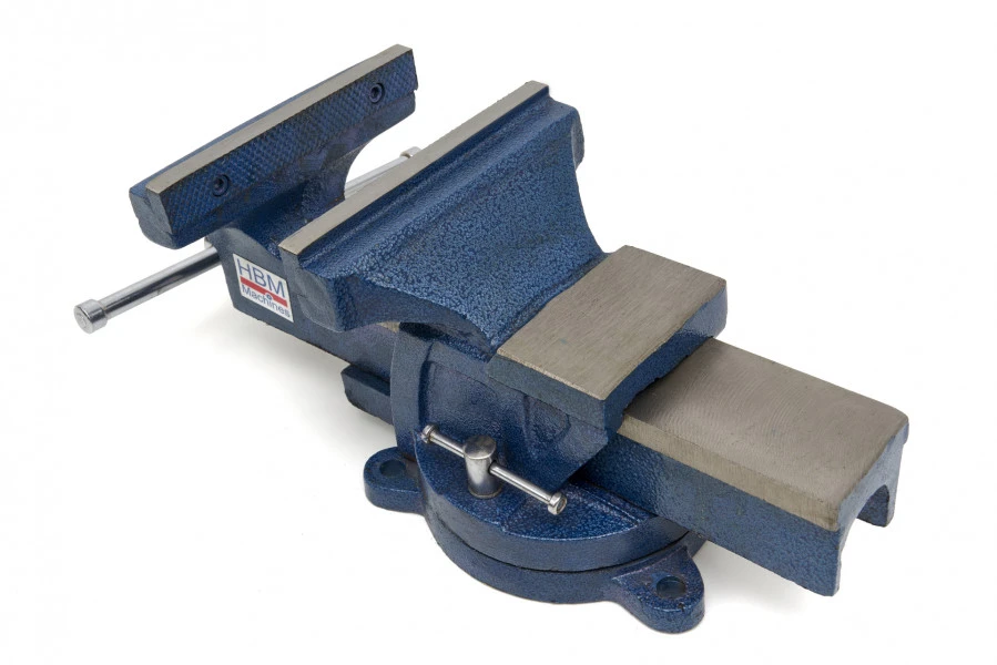 HBM Profi 150 Mm Bankschroef Met Draaibaar Onderstel - Afbeelding 5