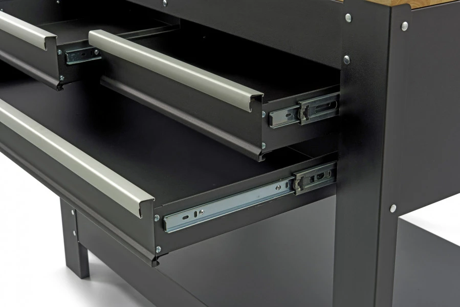 HBM Werkbank Met 3 Laden, Achterwand, LED Verlichting En Stekkerdoos - Afbeelding 6