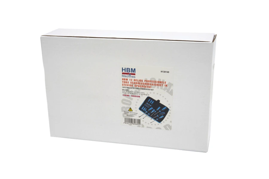 HBM 12 Delige Professionele Torx Schroevendraaierset In Stevige Opbergetui - Afbeelding 9