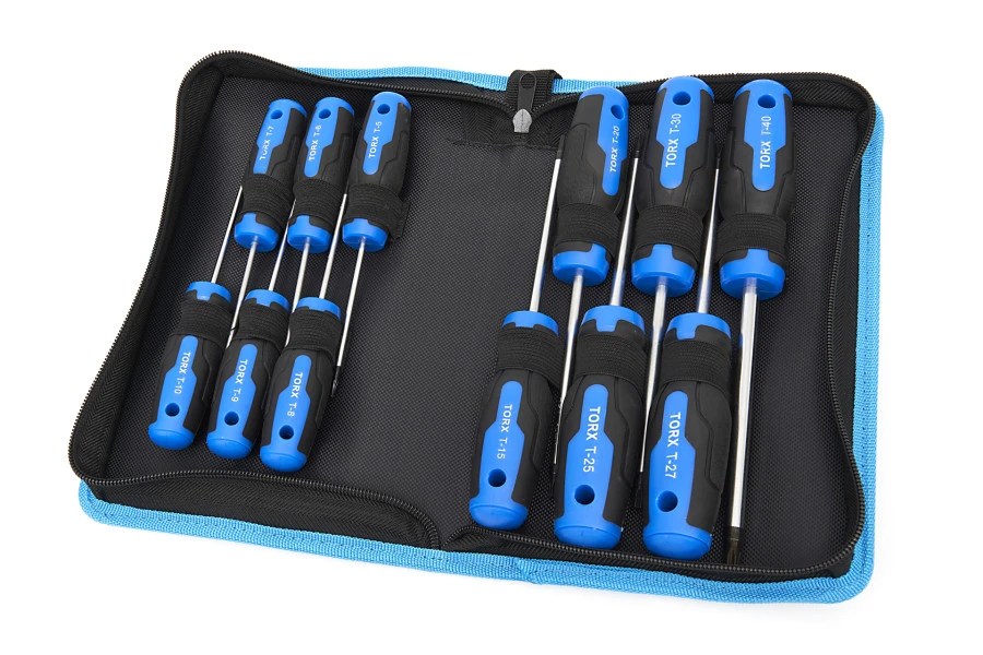 HBM 12 Delige Professionele Torx Schroevendraaierset In Stevige Opbergetui - Afbeelding 6