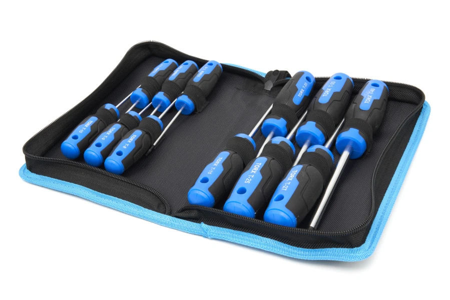HBM 12 Delige Professionele Torx Schroevendraaierset In Stevige Opbergetui - Afbeelding 7