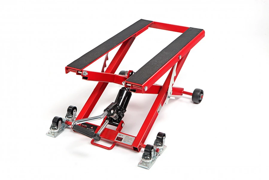 HBM Universele Verrijdbare Motorlift - ROOD - Afbeelding 3