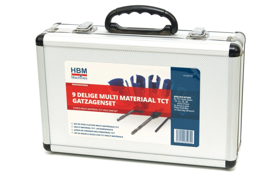 HBM 9 Delige Multi Materiaal TCT Diamanten Gatzagenset - Afbeelding 6