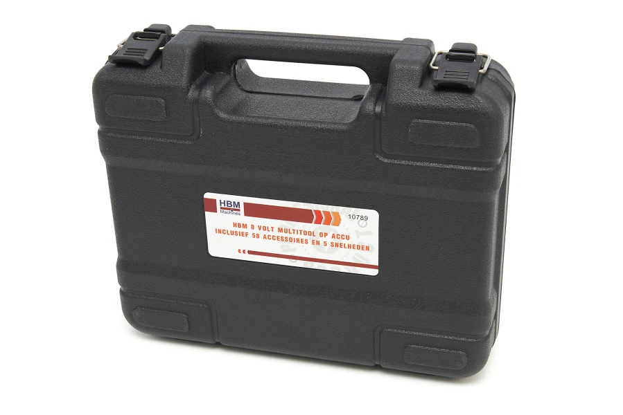 HBM 8 Volt Multitool Op Accu Inclusief 58 Accessoires En 5 Snelheden - Afbeelding 9