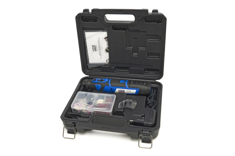 HBM 8 Volt Multitool Op Accu Inclusief 58 Accessoires En 5 Snelheden - Afbeelding 8