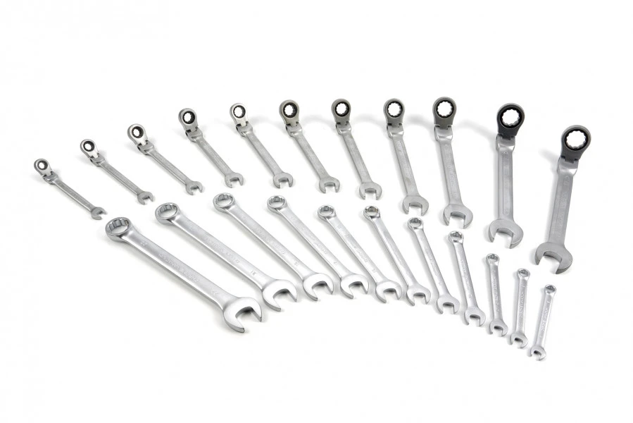 HBM 22 Delige Ring Ratel Steeksleutelset In Carbon Foam Inlay Voor Gereedschapswagen - Afbeelding 9