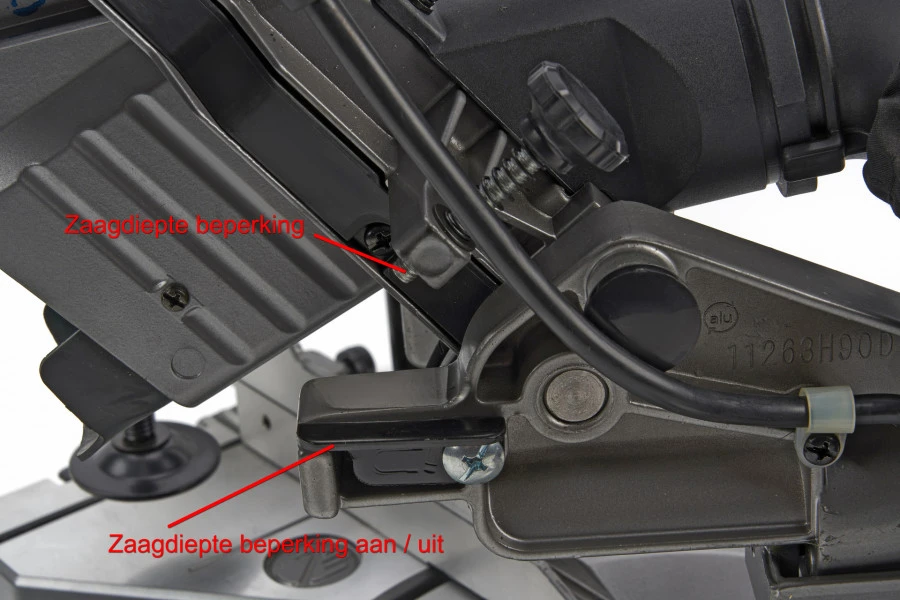 HiKOKI C8FSHG WAZ 1100 Watt Radiaalzaag, Afkortzaag, Trekzaag - Afbeelding 14