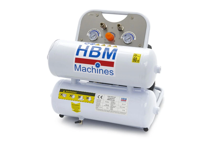 HBM 20 Liter Professionele Low Noise Compressor - Model 2 - Afbeelding 2