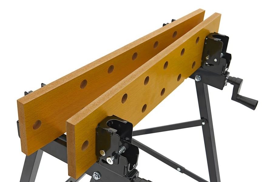 HBM Heavy Duty Opvouwbare Draagbare Werkbank Met Kantelbaar Werkblad En 150 Kg. Capaciteit - Afbeelding 7