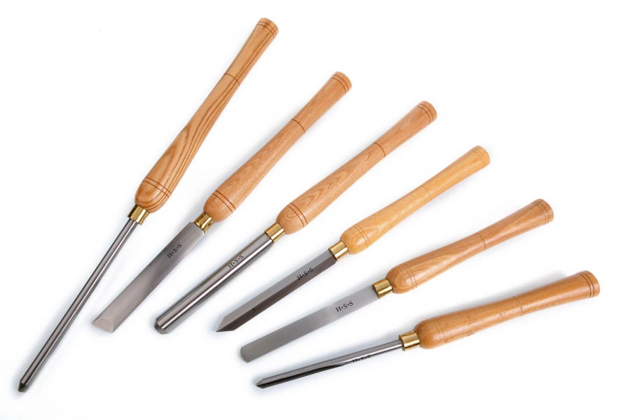 HBM 6 Delige Professionele HSS Houtdraaibeitelset